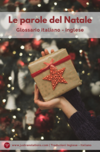 Le parole del Natale - glossario italiano inglese